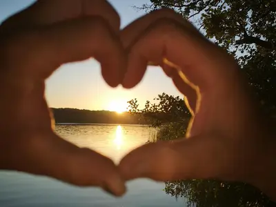 Sonnenuntergang am See