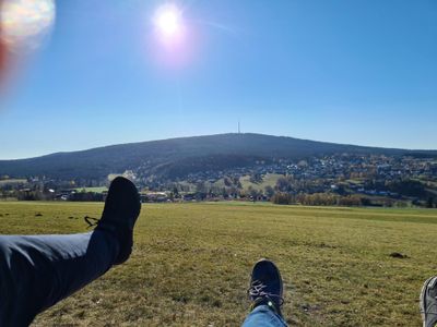 Aussicht vom Panoramaweg auf Bischofsgrün