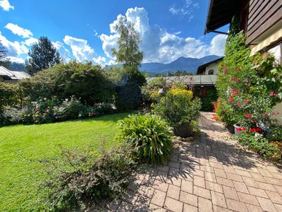 Terrasse mit Bergpanorama