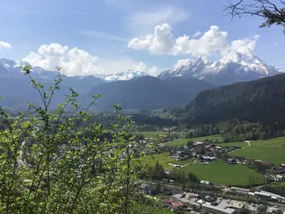Blick auf Bischofswiesen