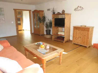 Wohnbereich Ferienwohnung Untersberg
