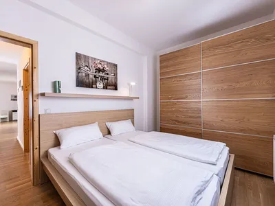 Schlafzimmer mit Doppelbett Fewo Leni