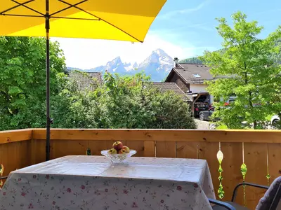 Balkon mit Watzmannblick Fewo Am Böcklweiher