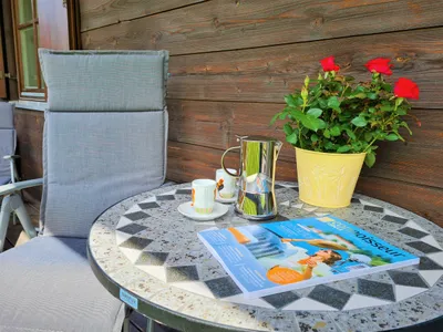 Balkon mit Sitzgelegenheit Fewo Gipfelglück