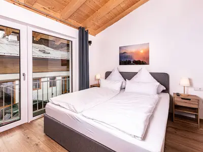 Schlafzimmer mit Doppelbett Fewo Eder's Watzmannblick