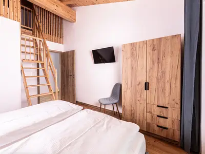 Schlafzimmer mit Doppelbett Fewo Eder's Watzmannblick