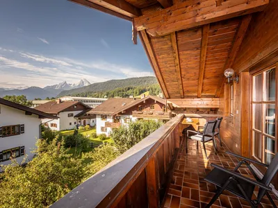 Balkon mit Blick auf den Watzmann Fewo Watzmann Family