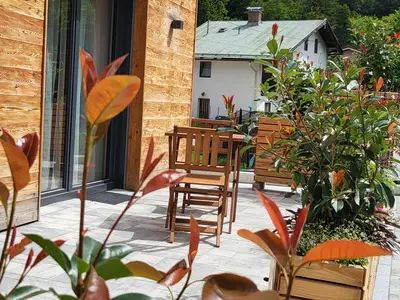 Terrassenansicht FeWo GöllGlück