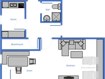 Grundriss Ferienwohnung Klausgraben