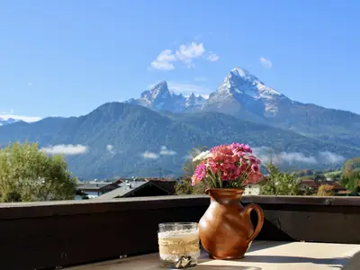 Aussicht vom Balkon aus.