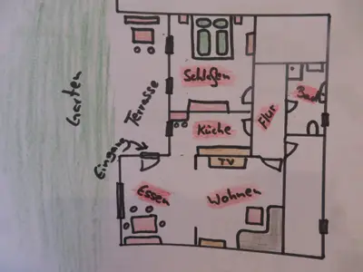 Grundriss der Fewo Lattengebirge