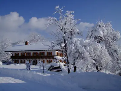 House view in Winter
