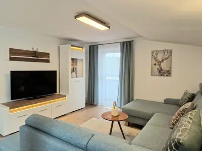 Wohnzimmer Ferienwohnung Kehlsteinblick