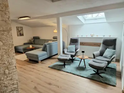 Wohnzimmer Ferienwohnung Kehlsteinblick