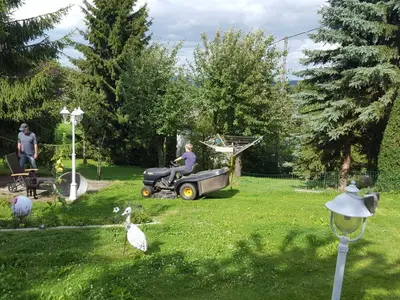 eingezäunter Garten