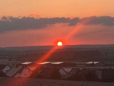 Sonnenuntergang Haus