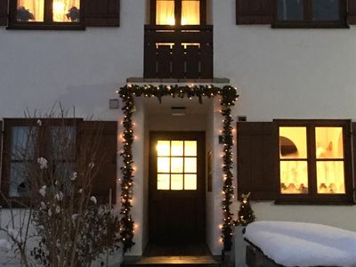 Hauseingang im Winter