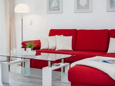 Wohnzimmer mit Schlafcouch