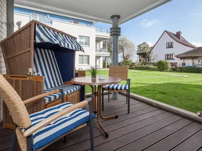Terrasse mit Blick zur Ostsee