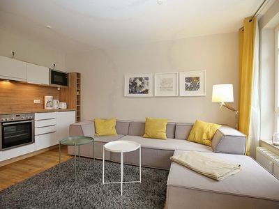 Wohnzimmer mit Schlafcouch