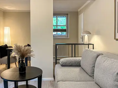 Wohnzimmer mit Blick auf Essbereich