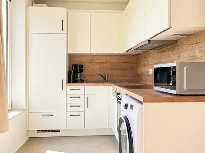 Küche mit Waschmaschine