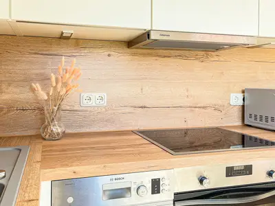 Küche mit Backofen