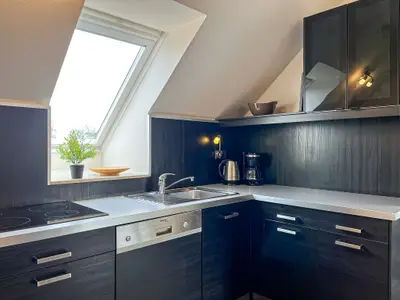 Wohnzimmer mit Küchenzeile