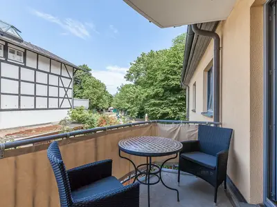 Balkon mit Sitzgruppe
