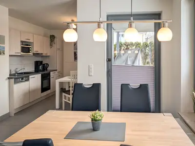 Essbereich im Wohnzimmer