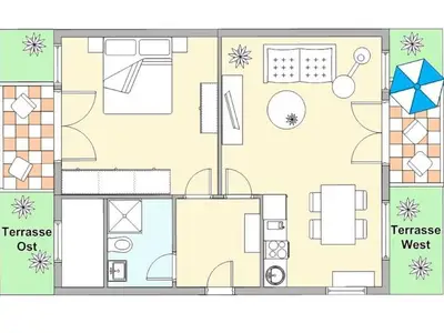 Ferienwohnung für 4 Personen (65 m²) in Börgerende-Rethwisch 7/10