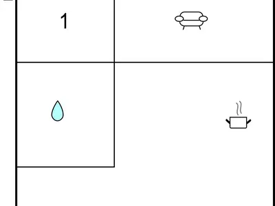 Ferienwohnung für 3 Personen (54 m²) in Börgerende 1/10