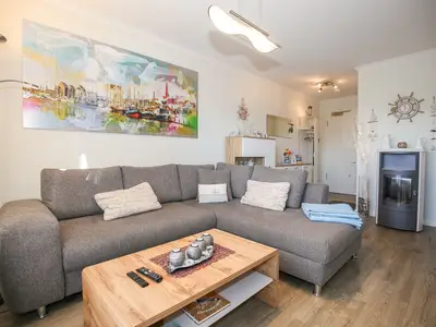 Wohnzimmer mit Schlafcouch