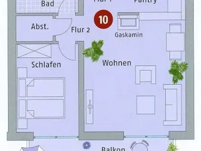 Ferienwohnung für 3 Personen (54 m²) in Börgerende-Rethwisch 10/10