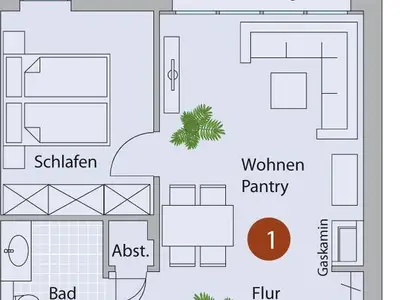Ferienwohnung für 3 Personen (50 m²) in Börgerende-Rethwisch 10/10