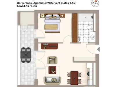 Ferienwohnung für 4 Personen (49 m²) in Börgerende-Rethwisch 4/10