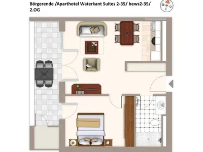 Ferienwohnung für 4 Personen (49 m²) in Börgerende-Rethwisch 9/10