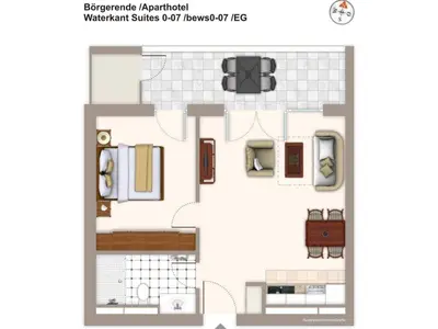 Ferienwohnung für 4 Personen (49 m²) in Börgerende-Rethwisch 9/10