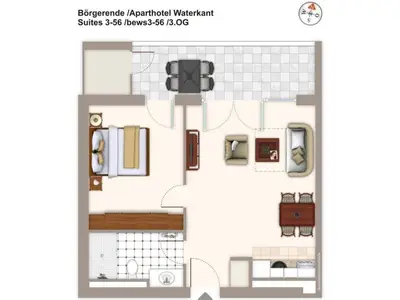 Ferienwohnung für 4 Personen (49 m²) in Börgerende-Rethwisch 7/10