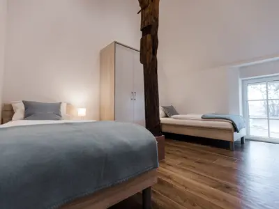 Schlafzimmer 2 mit 2 Einzelbetten