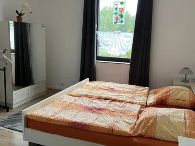 Schlafzimmer in der Ferienwohnung Freizeit am See