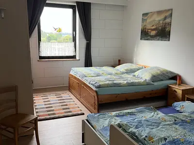 Schlafzimmer für 4 Personen  in der Ferienwohnung Freizeit am See