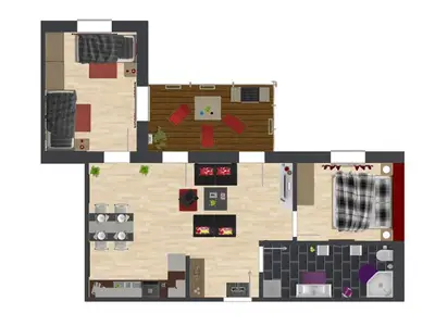 Ferienwohnung für 4 Personen (62 m²) in Borkum 8/8