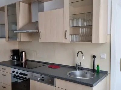 Wohnzimmer mit Küchenzeile