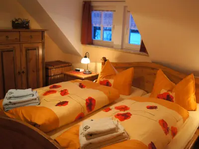 Fewo Schwalbe  Schlafzimmer 1 mit Bad innenliegend