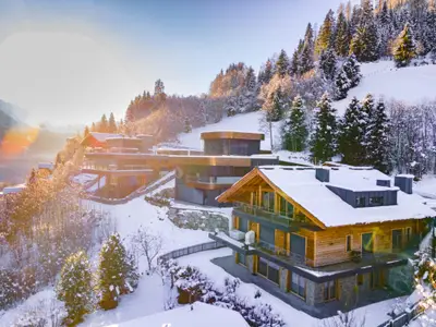 Außenseite Ferienhaus [Winter]