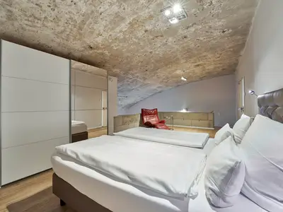 Schlafzimmer auf Empore