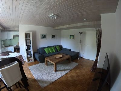 Wohnzimmer mit gemütlichen Sofa