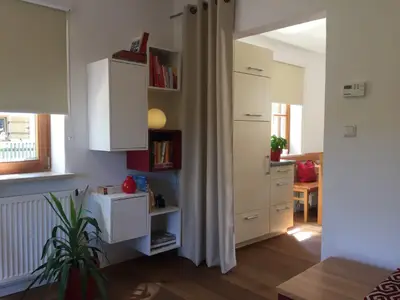 Bettinas Haus - Wohnung Biber Durchgang vom Wohnzimmer zur Wohnküche
