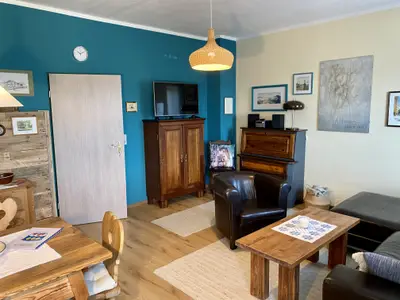Ferienwohnung Wendelstein Wohnzimmer, mit Sitzgruppe
